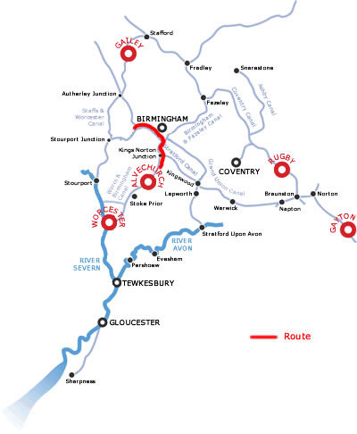 The Black Country Museum From Alvechurch.php cruising route map The Black Country Museum From Alvechurch.php cruising route map