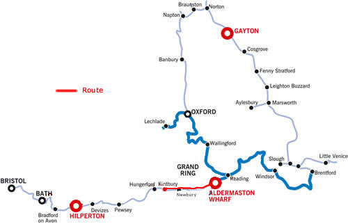 The Kintbury And Return From Aldermaston.php cruising route map The Kintbury And Return From Aldermaston.php cruising route map