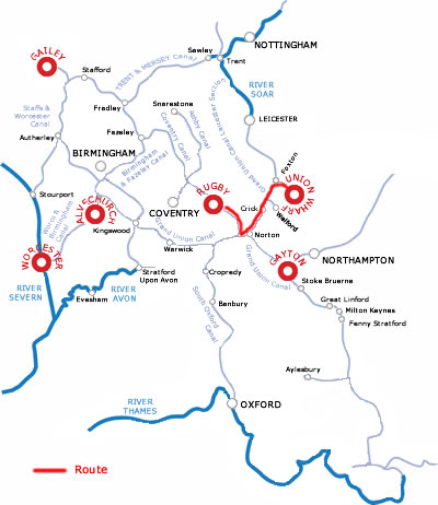 The Rugby And Return From Market Harborough.php cruising route map The Rugby And Return From Market Harborough.php cruising route map