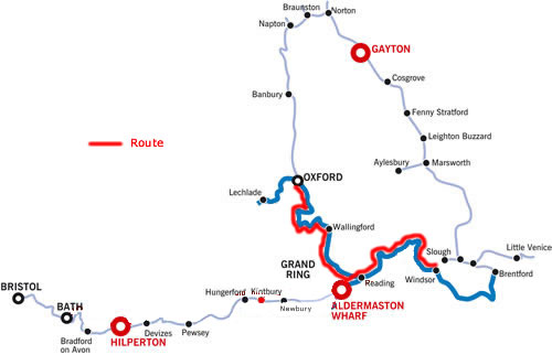 The Windsor And Oxford And Return From Aldermaston.php cruising route map The Windsor And Oxford And Return From Aldermaston.php cruising route map